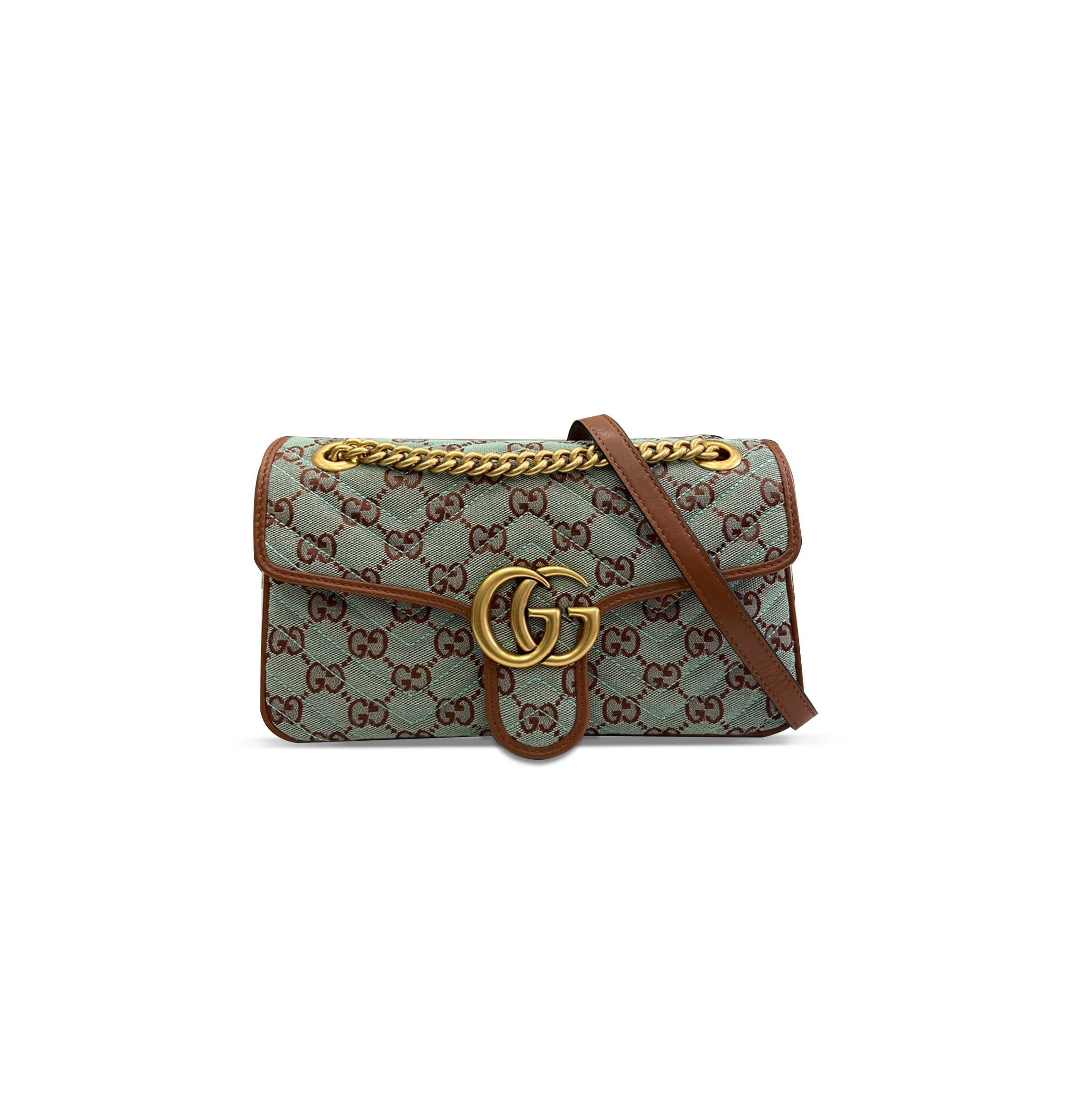 G*u*i gg marmont denim small shoulder bag 443497 (26*15*7cm)